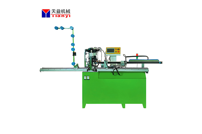 全自動(dòng)尼龍雙下止熱熔穿頭切斷機TYM-226N